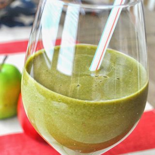 Kale Strawberry Pineapple Protein Smoothie by 2sistersrecipes.com