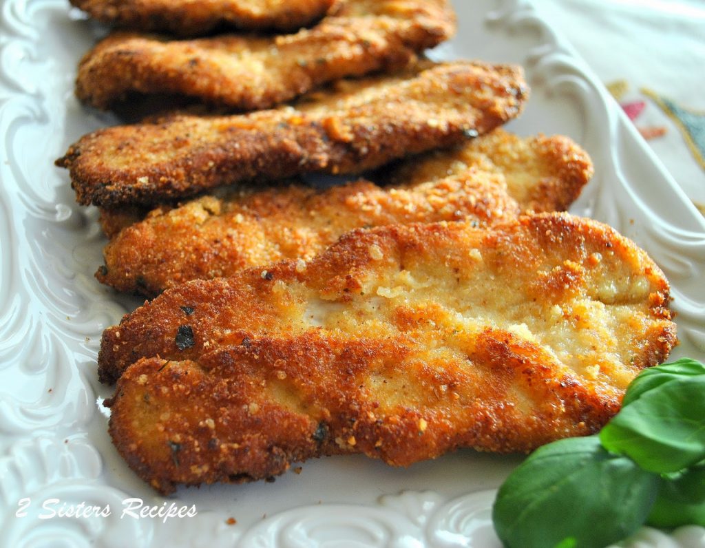 Parmesan Crusted Turkey Cutlets by 2sistersrecipes.com 