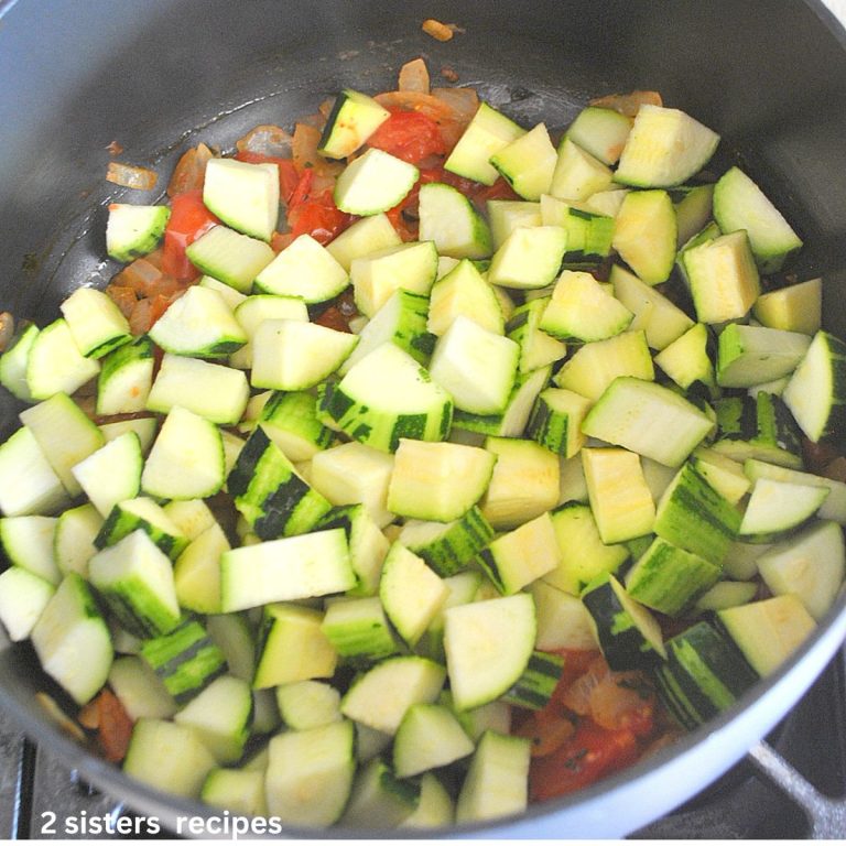 Italian Zucchini and Tomato Soup 2 Sisters Recipes by Anna and Liz