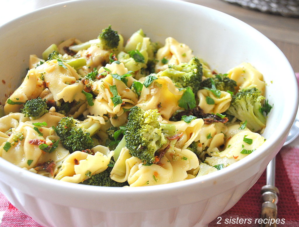 Tortellini and Broccoli Salad by 2sistersrecipes.com