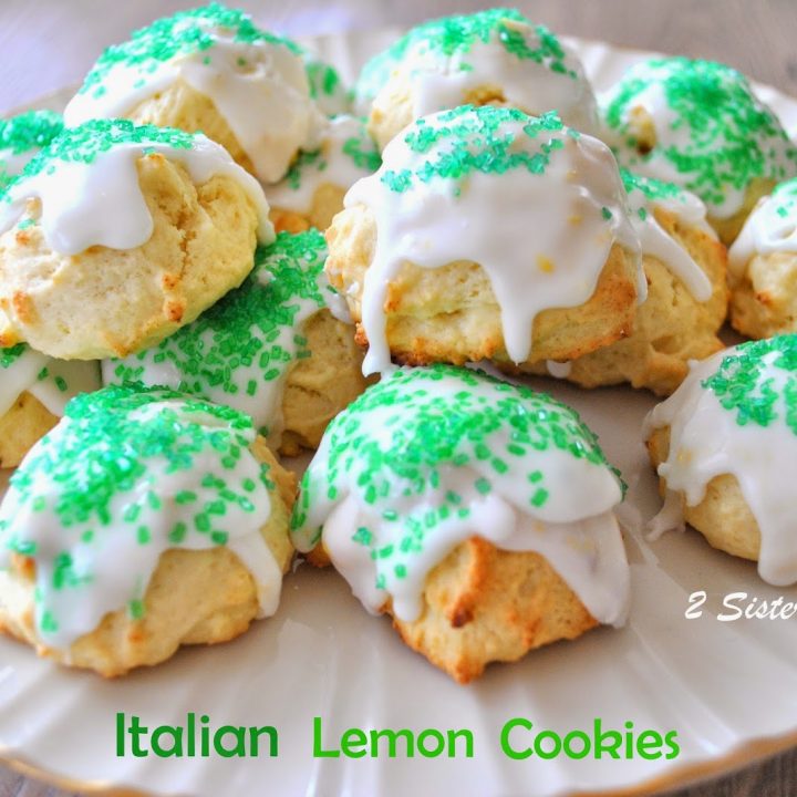 Italian Lemon Cookies for St. Patrick's Day
