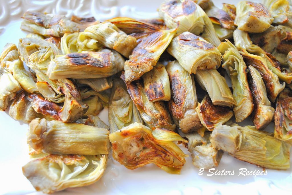 EASY Roasted Artichoke Hearts with Lemon-Garlic Aioli by 2sistersrecipes.com