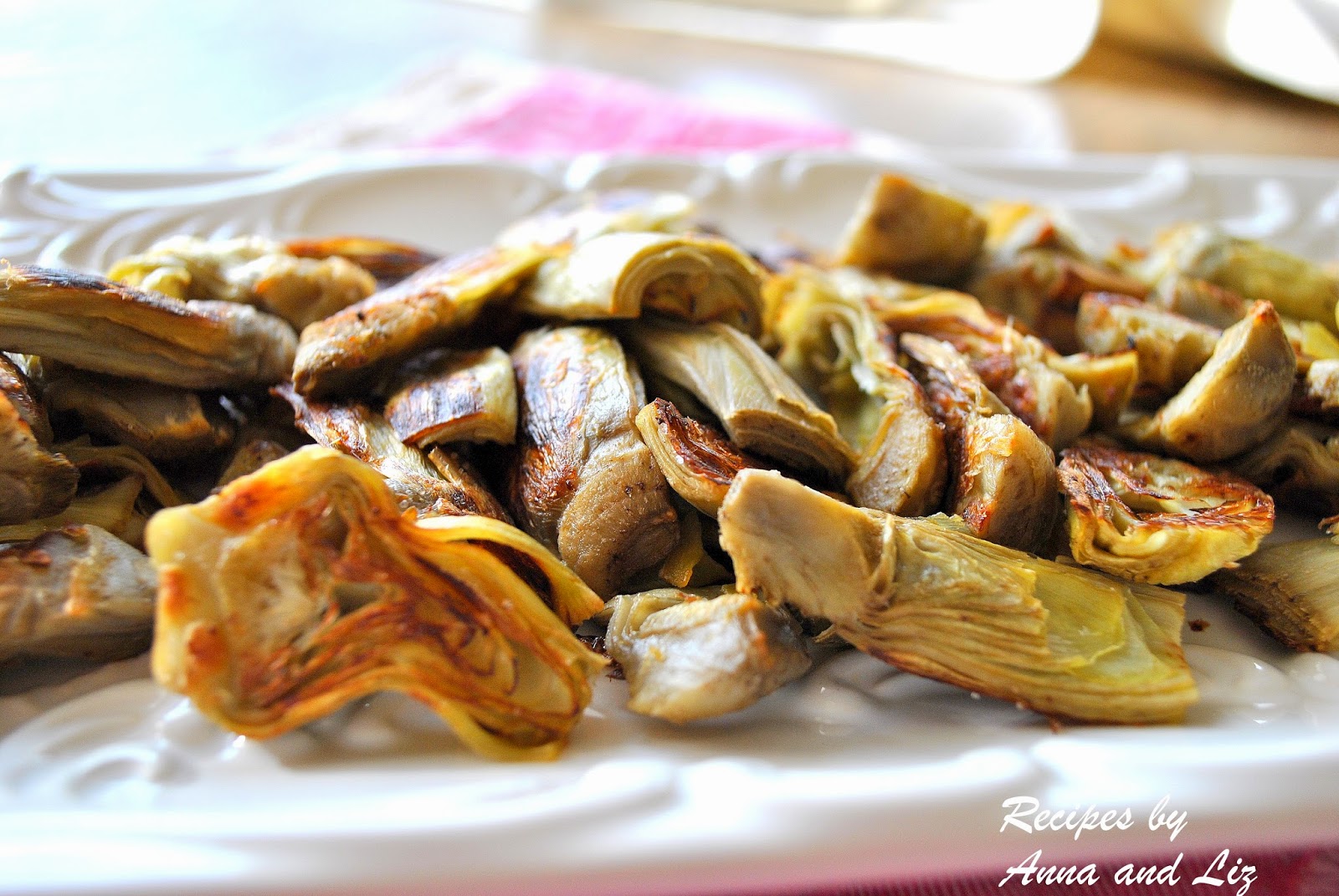 EASY Roasted Artichoke Hearts with LemonGarlic Aioli 2 Sisters Recipes by Anna and Liz
