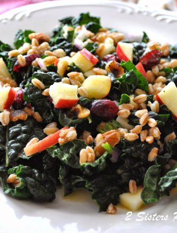 Kale and Farro Salad by 2sistersrecipes.com