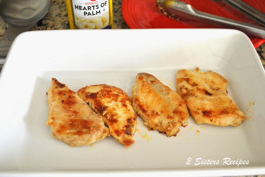 Grilled Chicken with Hearts of Palm in a Balsamic Sauce by 2sistersrecipes.com 
