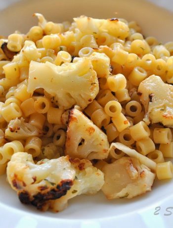 Pasta with Sauteed Cauliflower, Olive Oil, Garlic by 2sistersrecipes.com