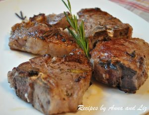 Grilled Lamb Chops with Garlic, Lemon, Wine and Herbs