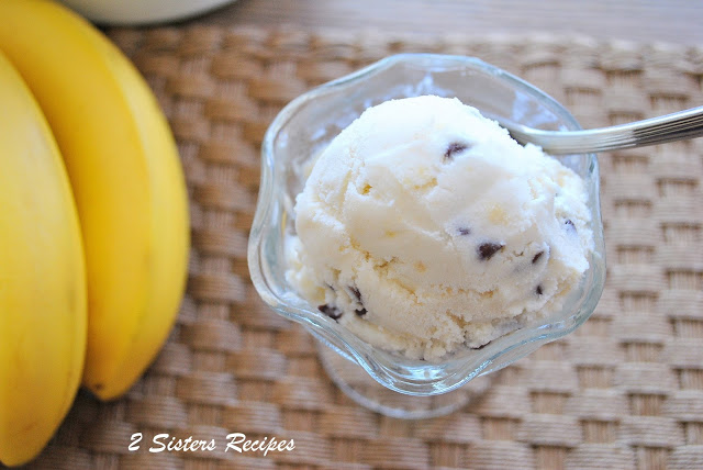 Banana Chocolate Chip Ice Cream - Only 5 Ingredients! by 2sistersrecipes.com