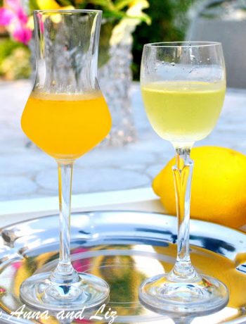 Best Home-made Limoncello and New Arancello by 2sistersrecipes.com