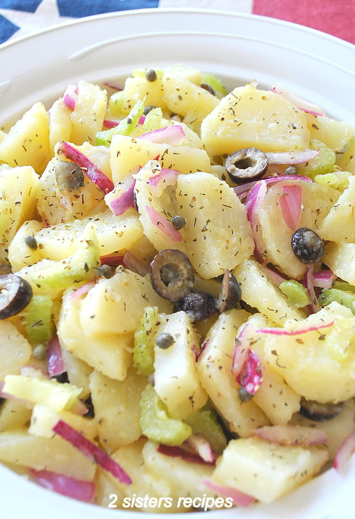 Easy Italian Potato Salad by 2sistersrecipes.com
