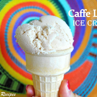 Caffe Latte Ice Cream by 2sistersrecipes.com