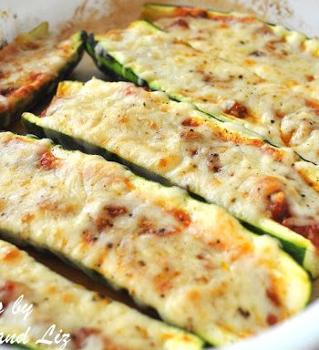 Zucchini Stuffed with Bolognese and Cheese by 2sistersrecipes.com
