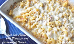 Macaroni and Cheese with Pancetta and Caramelized Onions