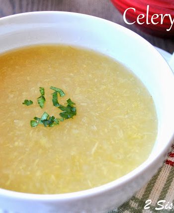 Celery Soup by 2sistersrecipes.com