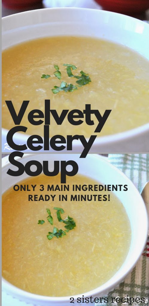 Velvety Celery Soup by 2sistersrecipes.com 