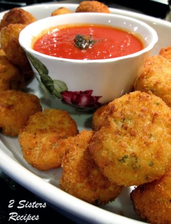 Italian Rice Balls with Eggs and Cheese by 2sistersrecipes.com