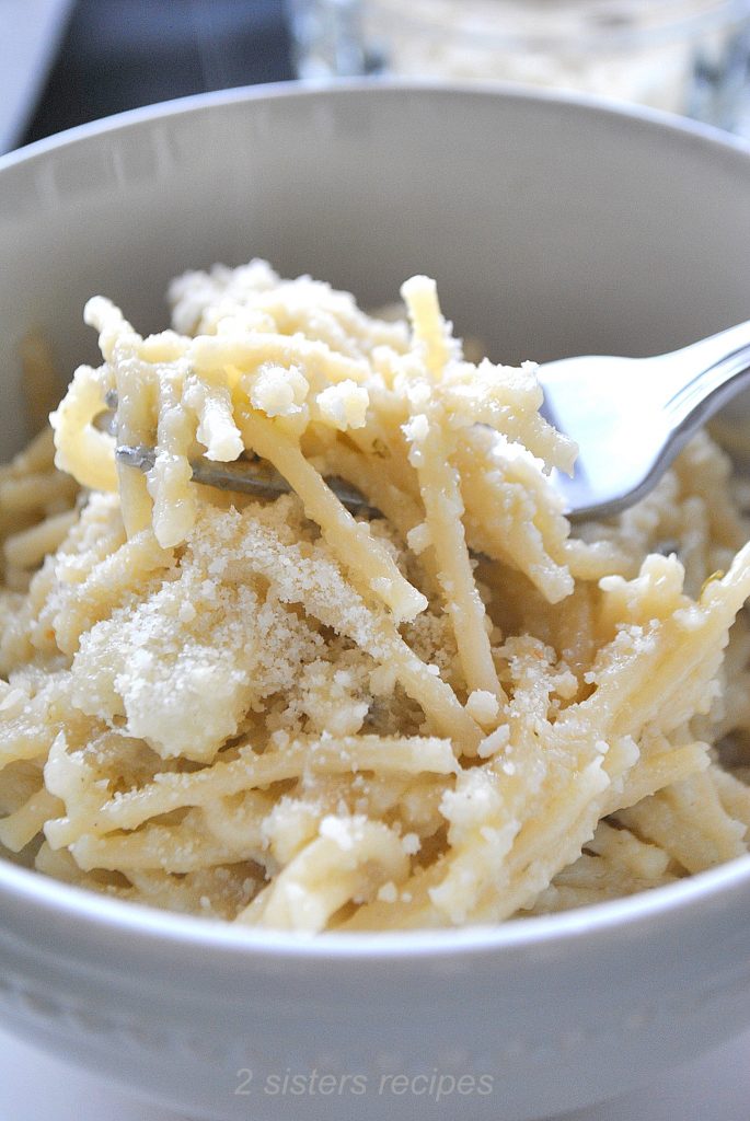 Pasta with Creamy Cauliflower by 2sistersrecipes.com