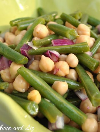 String Beans and Chickpeas Salad by 2sistersrecipes.com