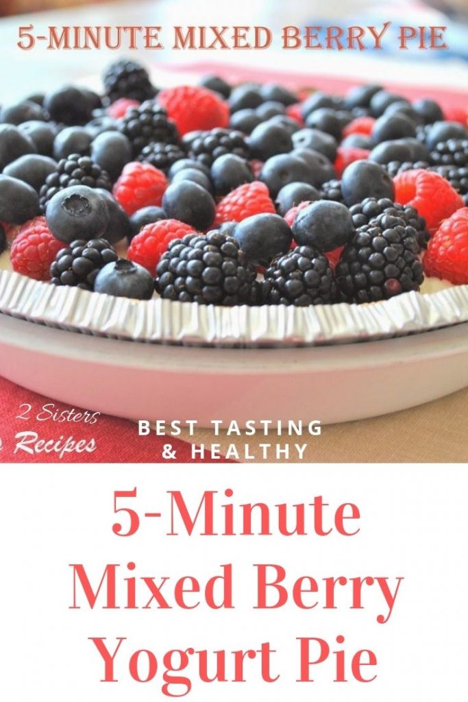 5-Minute Mixed Berry Pie by 2sistersrecipes.com 