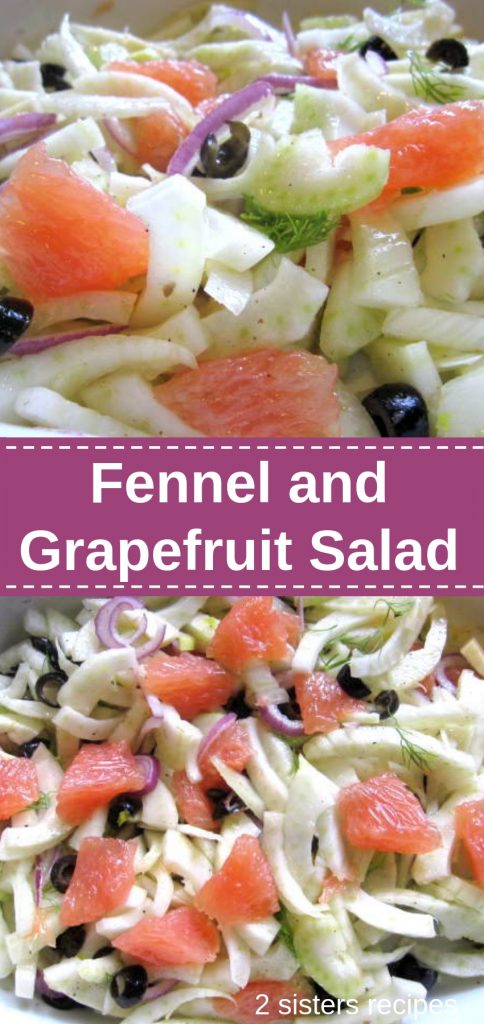 Fennel and Grapefruit Salad by 2sistersrecipes.com