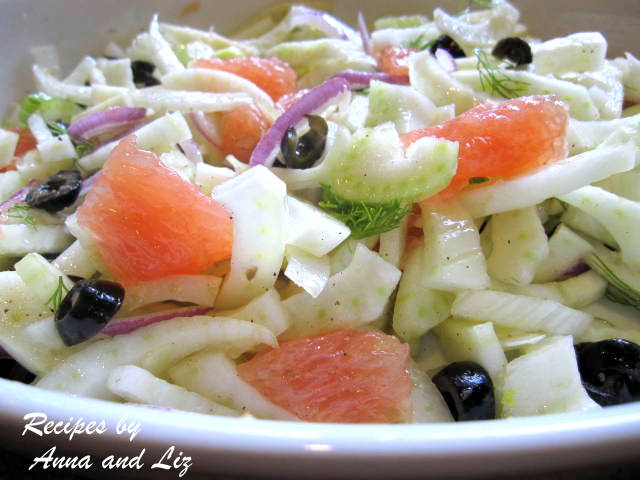 Fennel and Grapefruit Salad by 2sistersrecipes.com