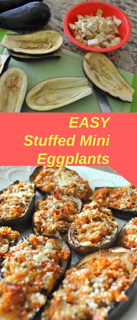 EASY Stuffed Mini Eggplants by 2sistersrecipes.com
