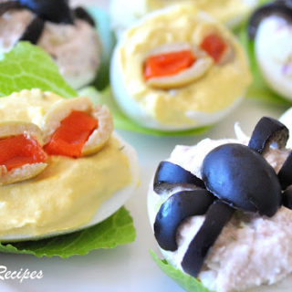 Spooky Deviled Eggs - 2 recipes