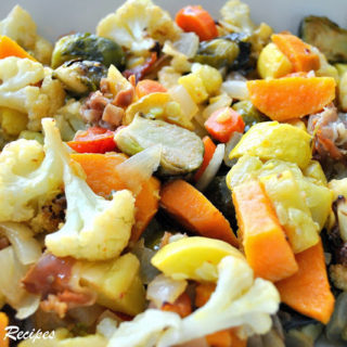 Roasted Sweet Potatoes Squash Casserole by 2sistersrecipes.com