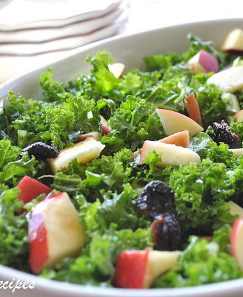 Spring Kale Salad for Thanksgiving by 2sistersrecipes.com