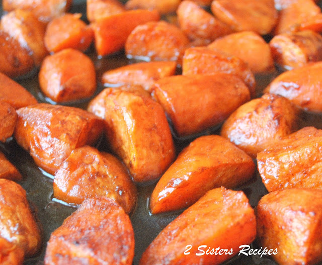 Honey Roasted Sweet Potatoes with Cinnamon, by 2sistersrecipes.com
