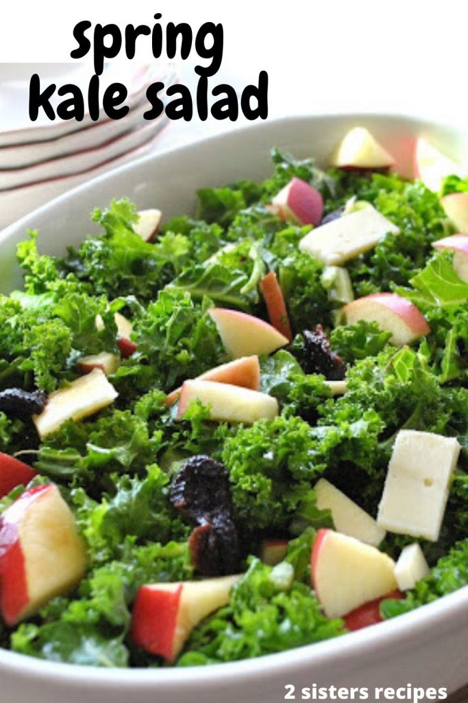 Spring Kale Salad For Thanksgiving by 2sistersrecipes.com 