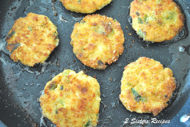 Cod Fish Cakes - Lightened by 2sistersrecipes.com