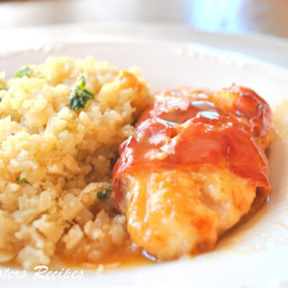 Chicken Saltimbocca with Cauliflower Rice as Risotto