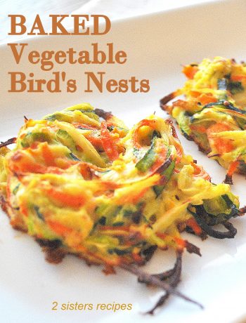 Baked Vegetable Bird's Nests by 2sistersrecipes.com