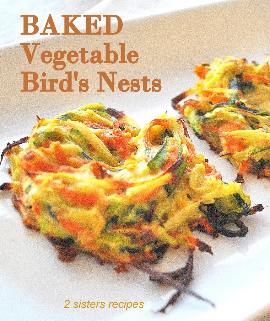 Baked Vegetable Bird's Nests 2 Sisters Recipes by Anna and Liz