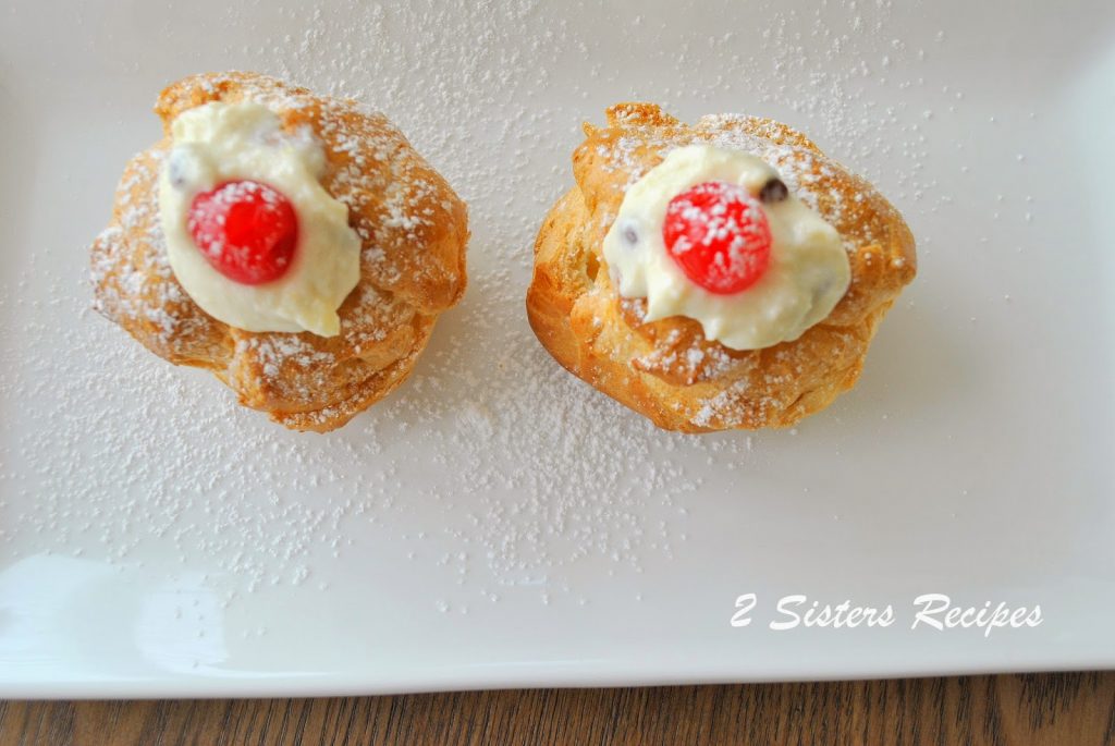 ITalian Cream Puffs for St. Joseph's Day by 2sistersrecipes.com 