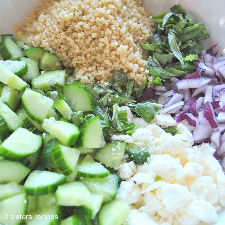 Cucumber and Quinoa Salad by 2sistersrecipes.com