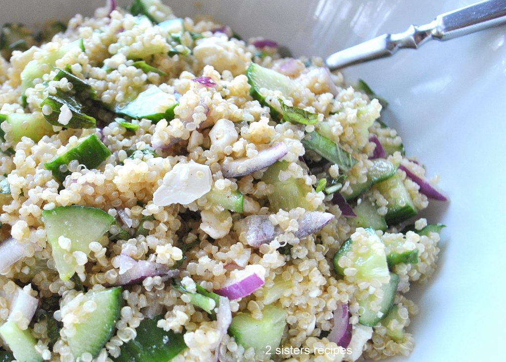 Cucumber and Quinoa Salad by 2sistersrecipes.com