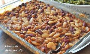 Drunken Baked Beans Casserole, by 2sistersrecipes.com