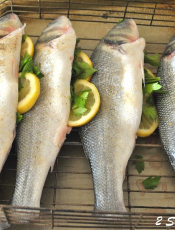 Grilled Whole Branzino , by 2sistersrecipes.com
