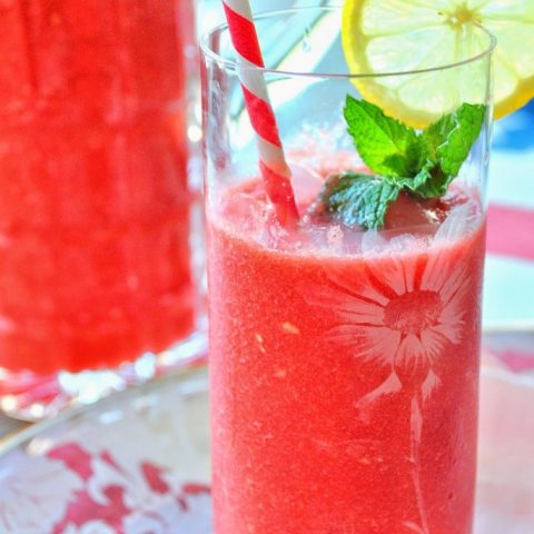 Fresh Watermelon Lemonade by 2sistersrecipes.com