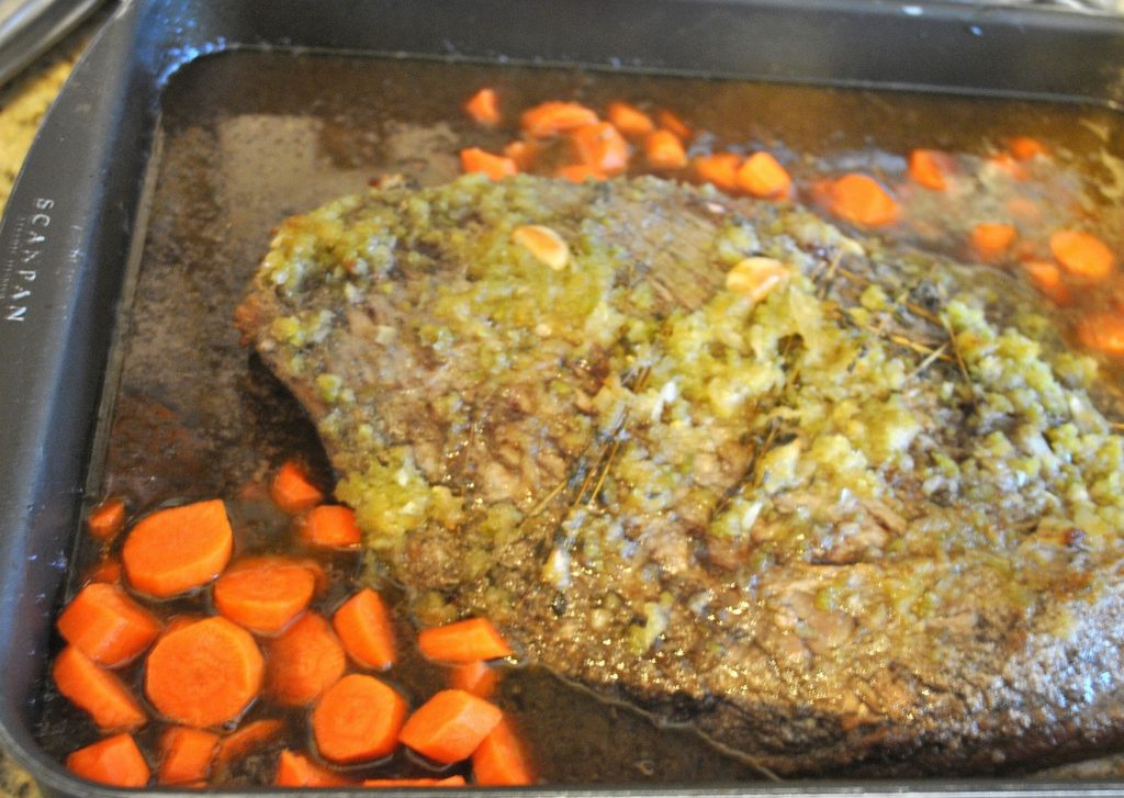 Oven-Baked Brisket by 2sistersrecipes.com