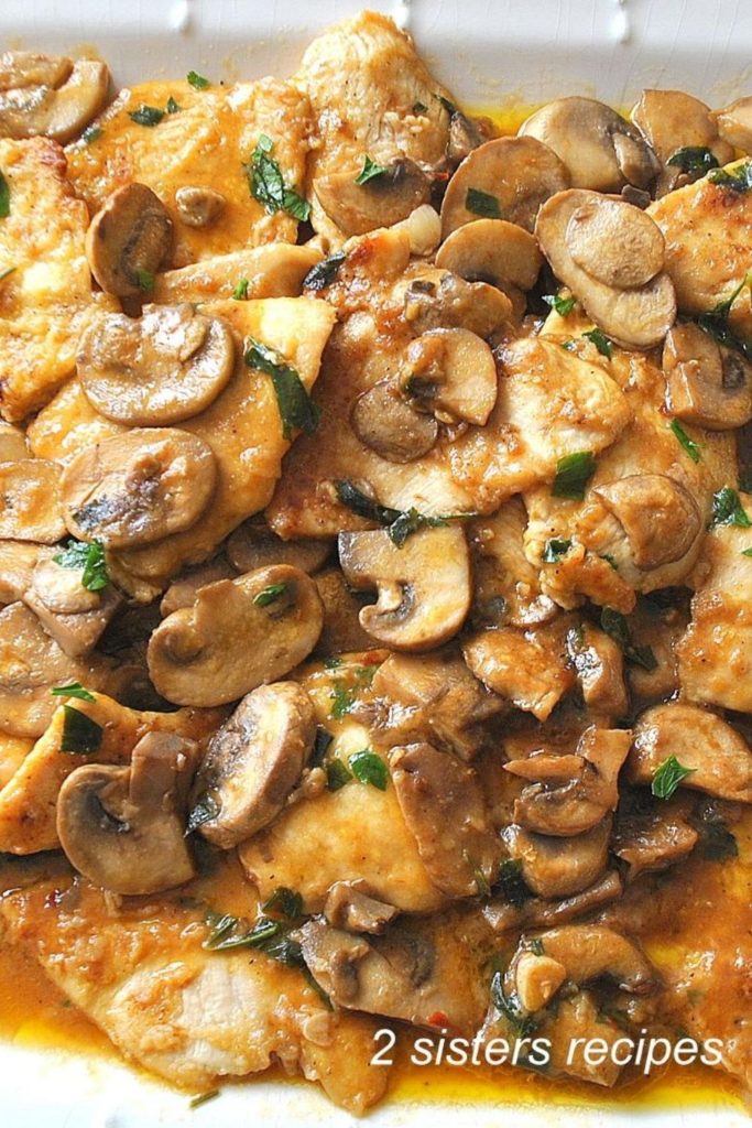 Chicken Smothered with Marsala Mushrooms and Parsley by 2sistersercipes.com