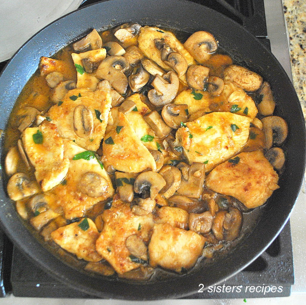 Chicken Smothered with Marsala Mushrooms and Parsley