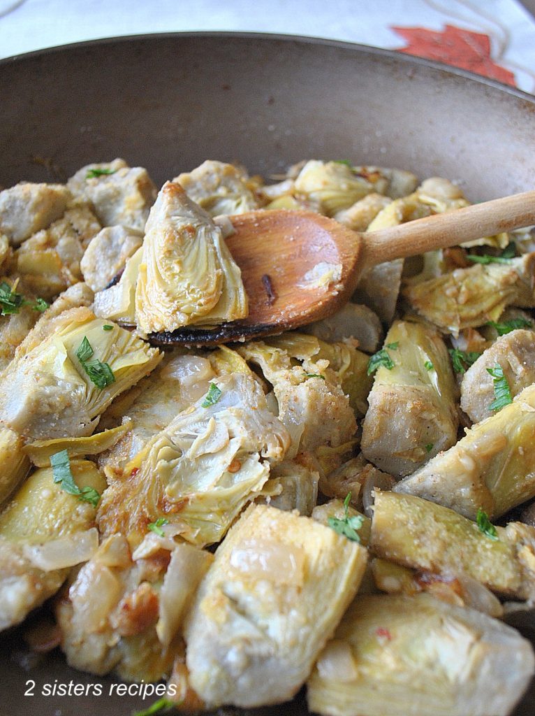 Easy Artichoke Gratin by 2sistersrecipes.com 