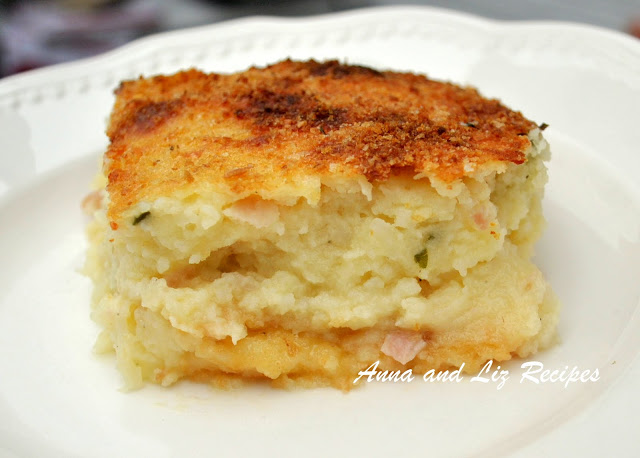 Mom's Best Mashed Potato Pie by 2sistersrecipes.com 