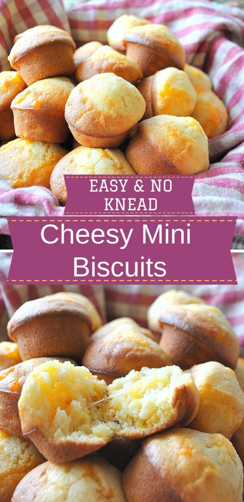 Cheesy Mini Biscuits by 2sistersrecipes.com