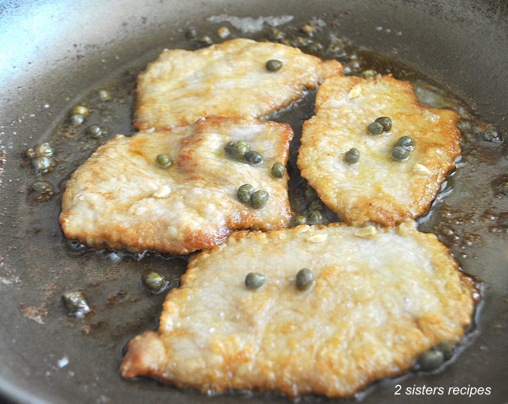Veal Piccata with Lemon and Capers by 2sistersrecipes.com