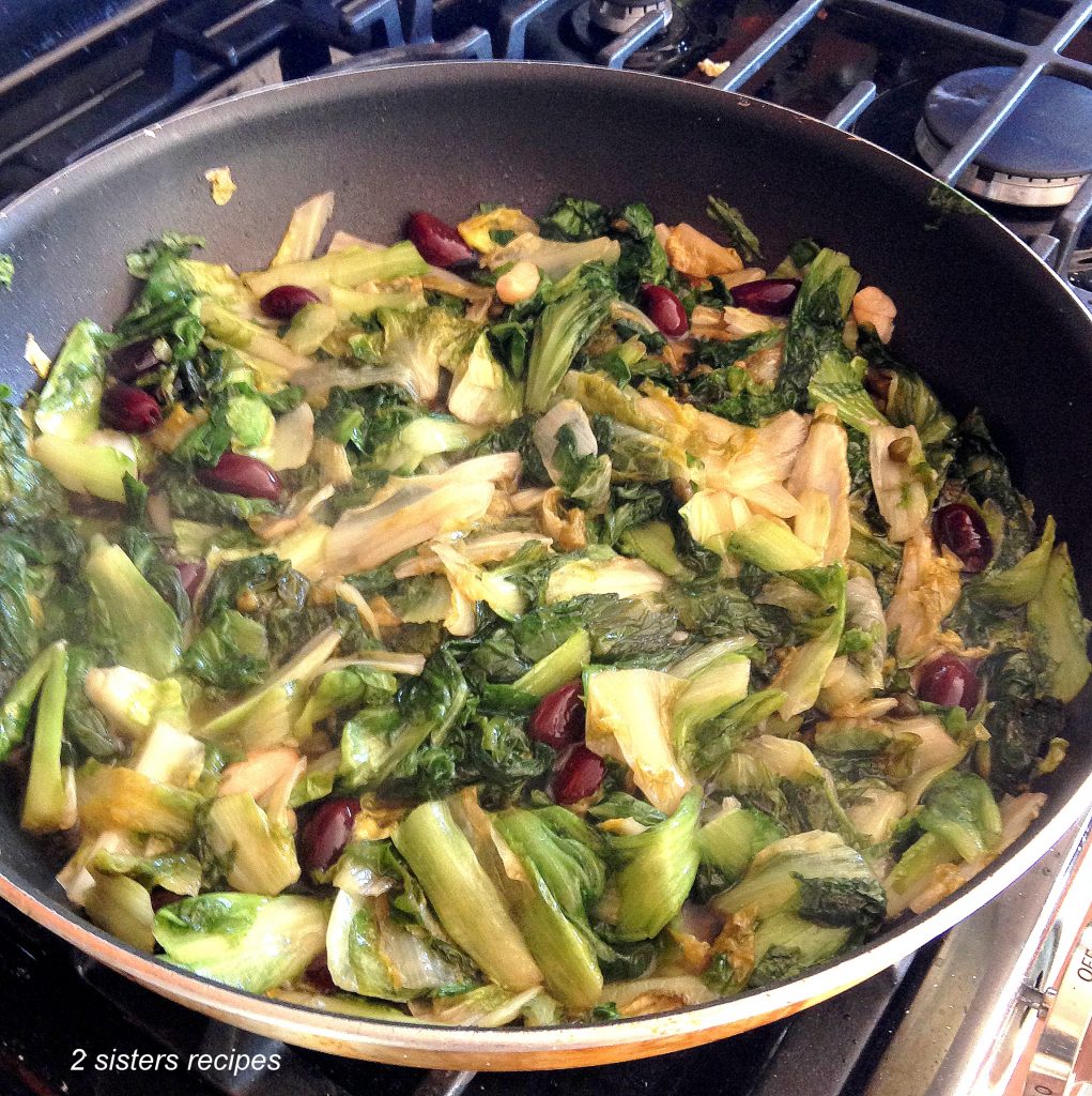 Mom's Best Sauteed Escarole by 2sistersrecipes.com 