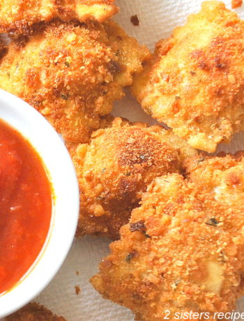 Easy Fried Ravioli by 2sistersrecipes.com